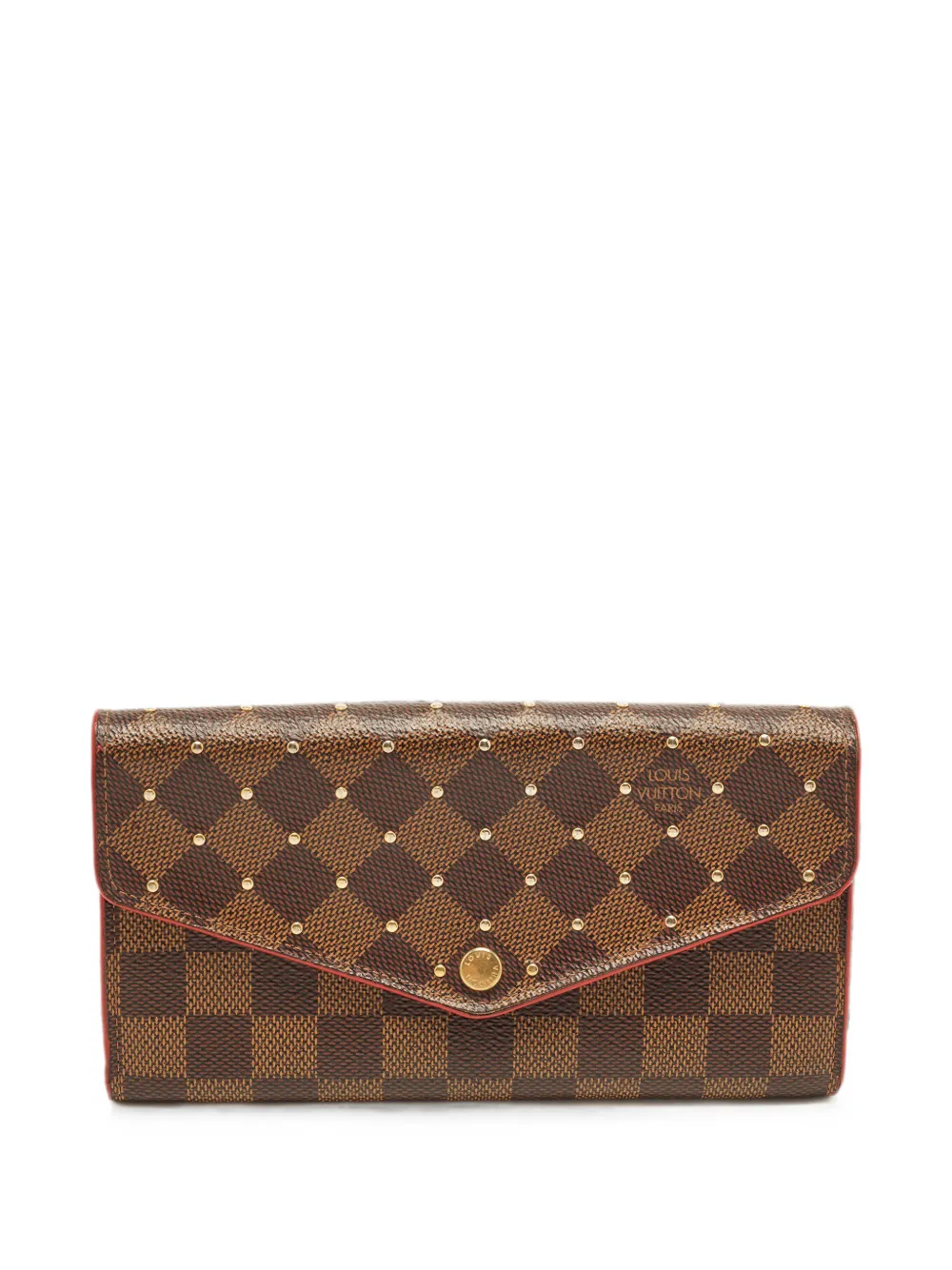 Louis Vuitton Pre-Owned Portafoglio Sarah NM3 con borchie 2018 - Marrone