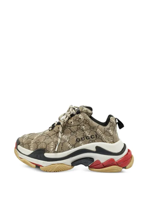 Gucci Pre-Owned кроссовки Triple S из коллаборации с Balenciaga