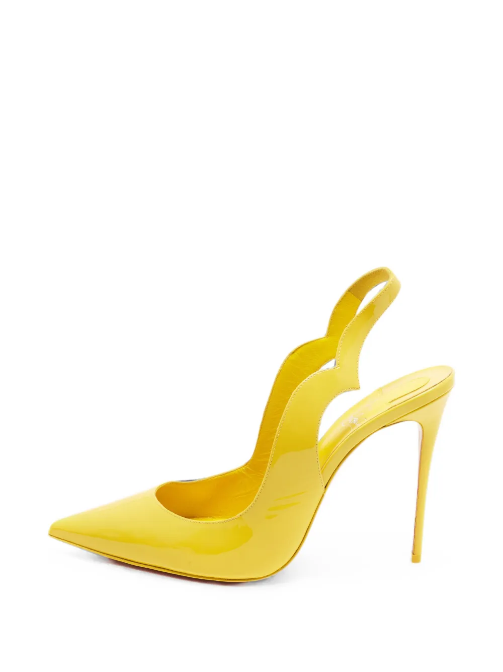 Christian Louboutin Pre-Owned Hot Chick wave-edge pumps - Gelb