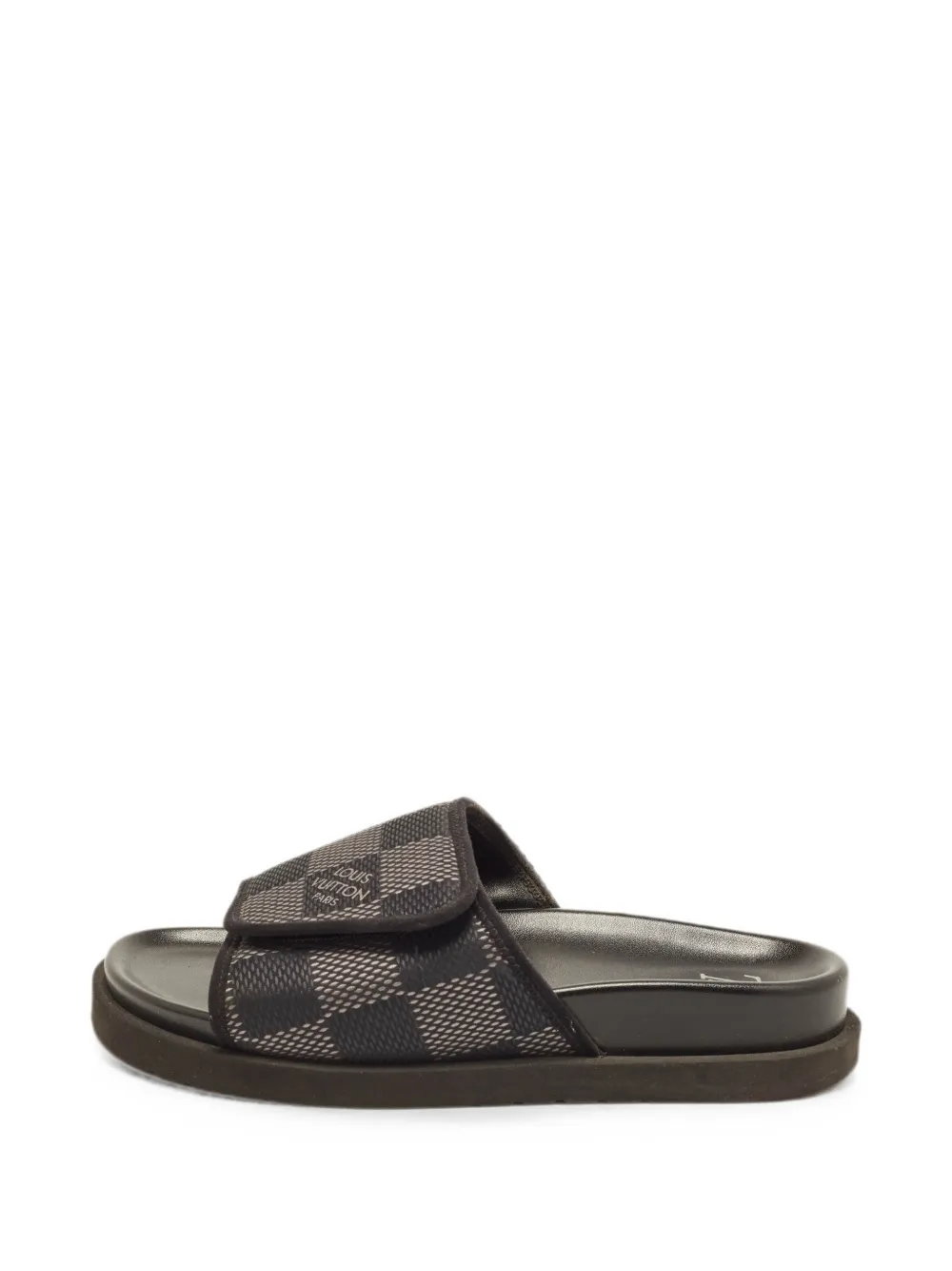 Louis Vuitton Pre-Owned Damier Graphite Miami slides - Schwarz