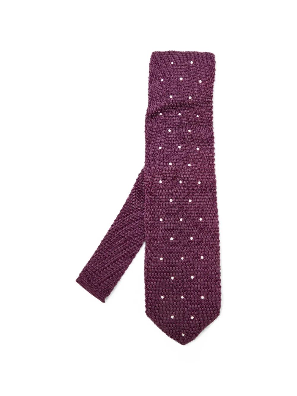Tom Ford Vintage polka-dot silk tie - Viola