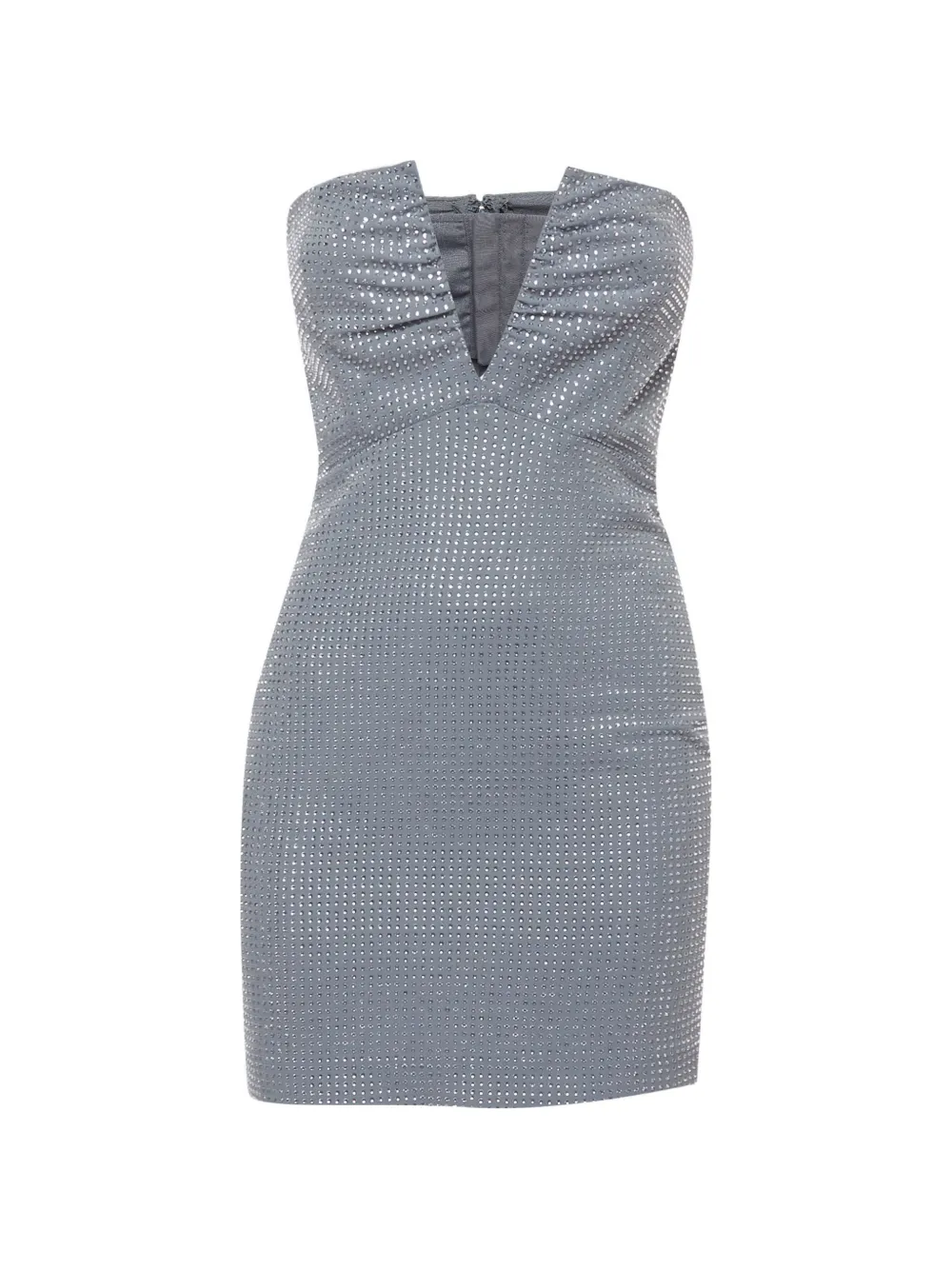 Roland Mouret diamante-embellished strapless mini dress - Grigio