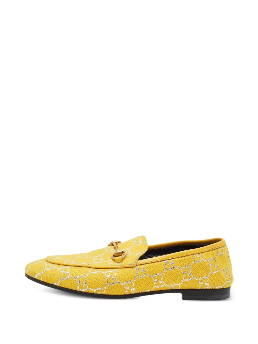 Gucci Pre-Owned mocassins Jordaan à détail de mors - Jaune