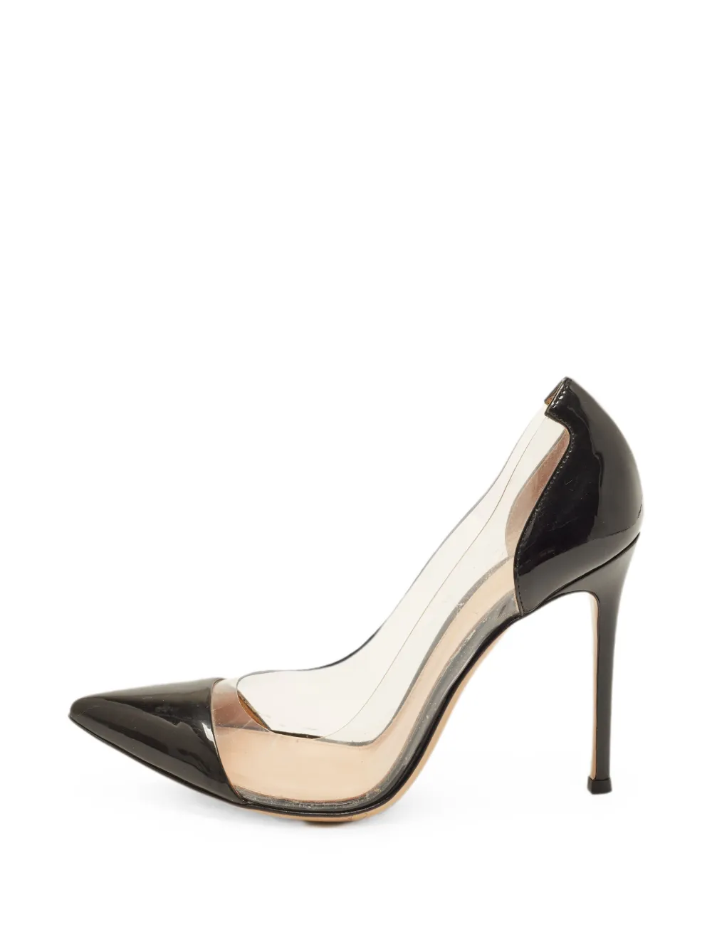 Gianvito Rossi Plexi leather pumps - Schwarz