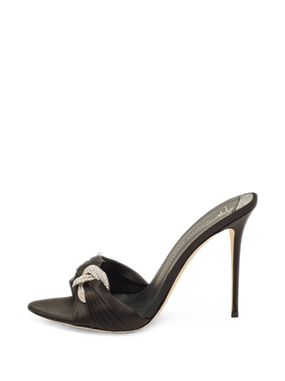 Giuseppe Zanotti Vintage crystal-embellished heeled sandals - Schwarz