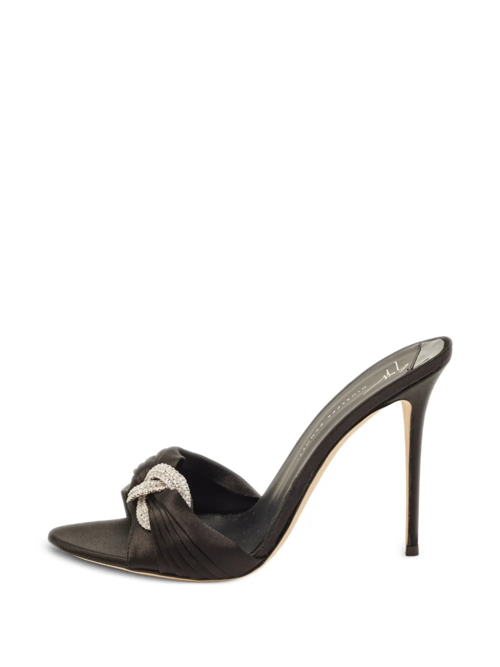 Giuseppe Zanotti Vintage crystal-embellished heeled sandals - Schwarz