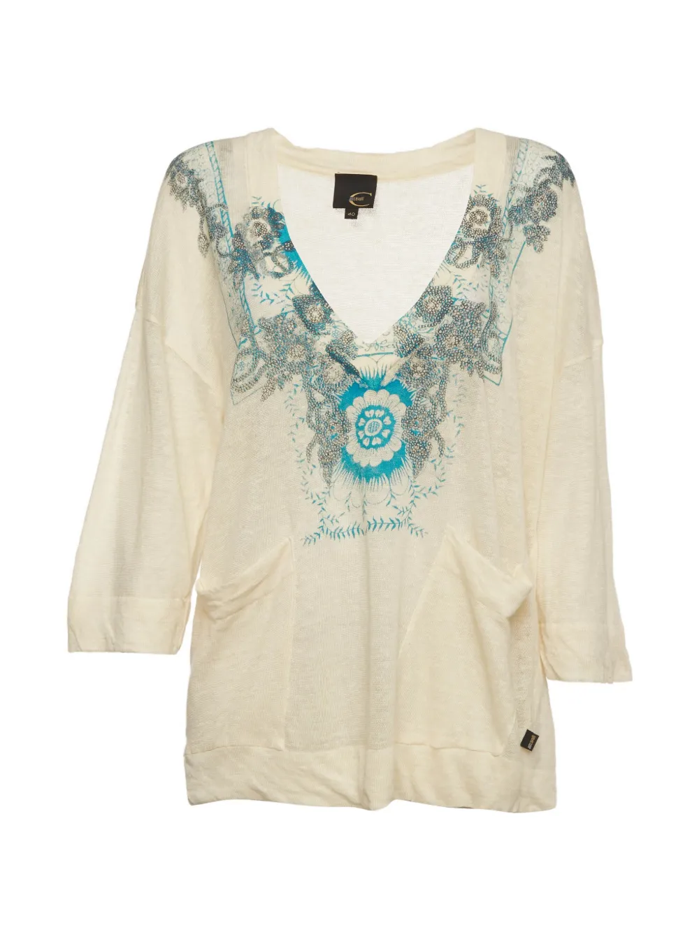 Just Cavalli Vintage pull à fleurs - Tons neutres Just Cavalli Vintage pull à fleurs - Tons neutres