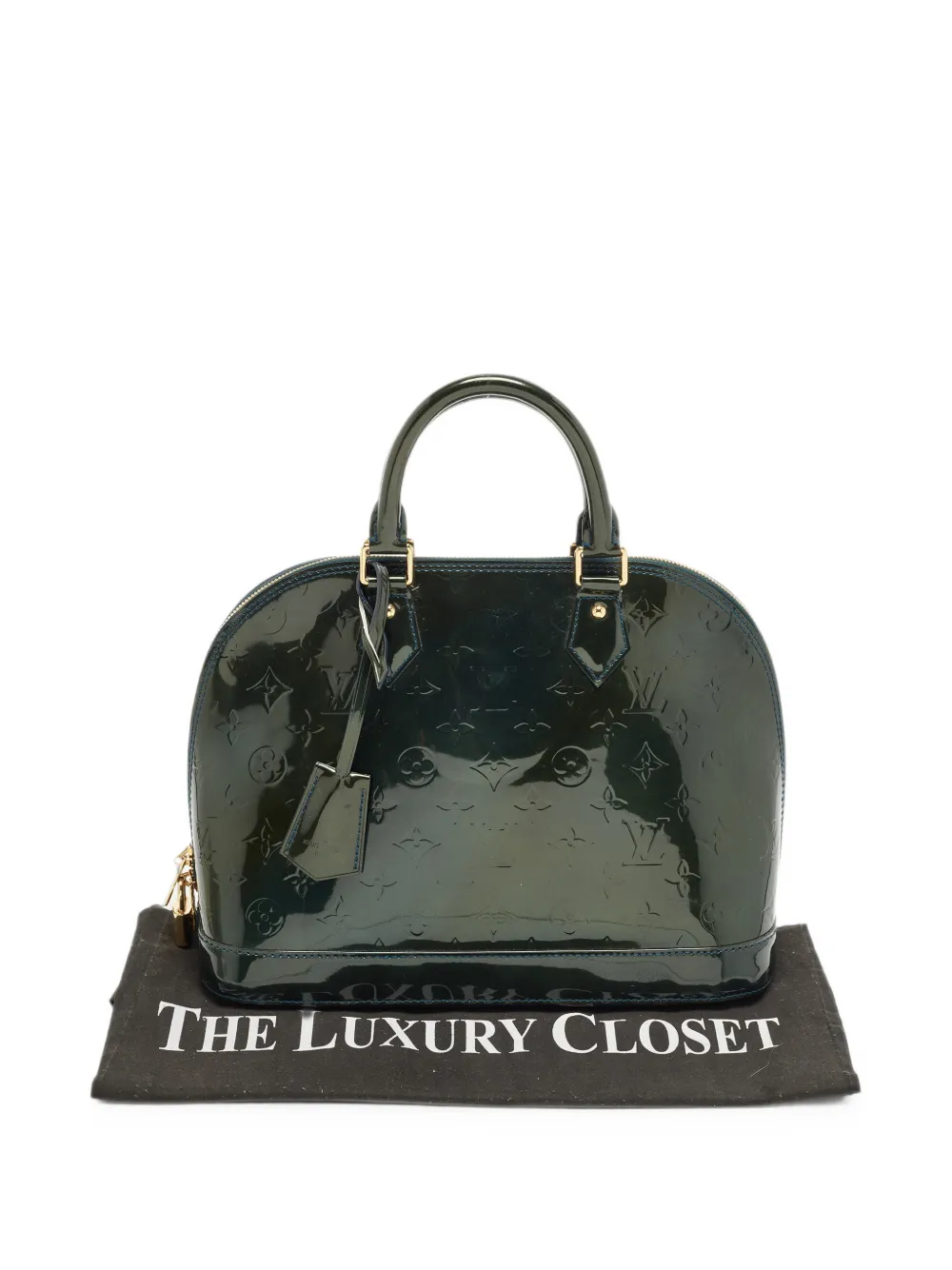 Louis Vuitton Pre-Owned 2010 Alma Monogram Vernis shopper Groen