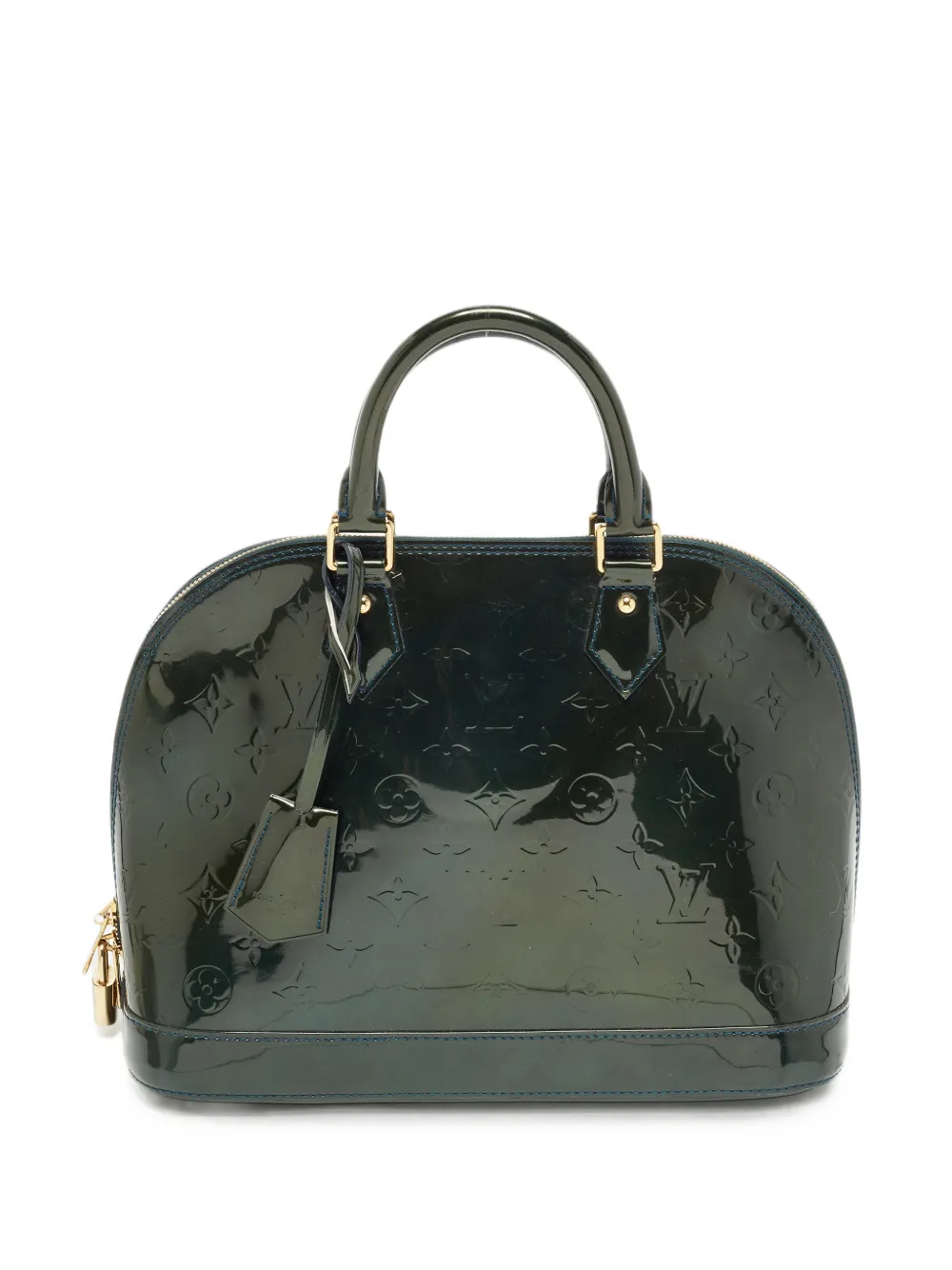 Louis Vuitton Pre-Owned Borsa tote Alma Monogram in pelle Vernis 2010 - Verde