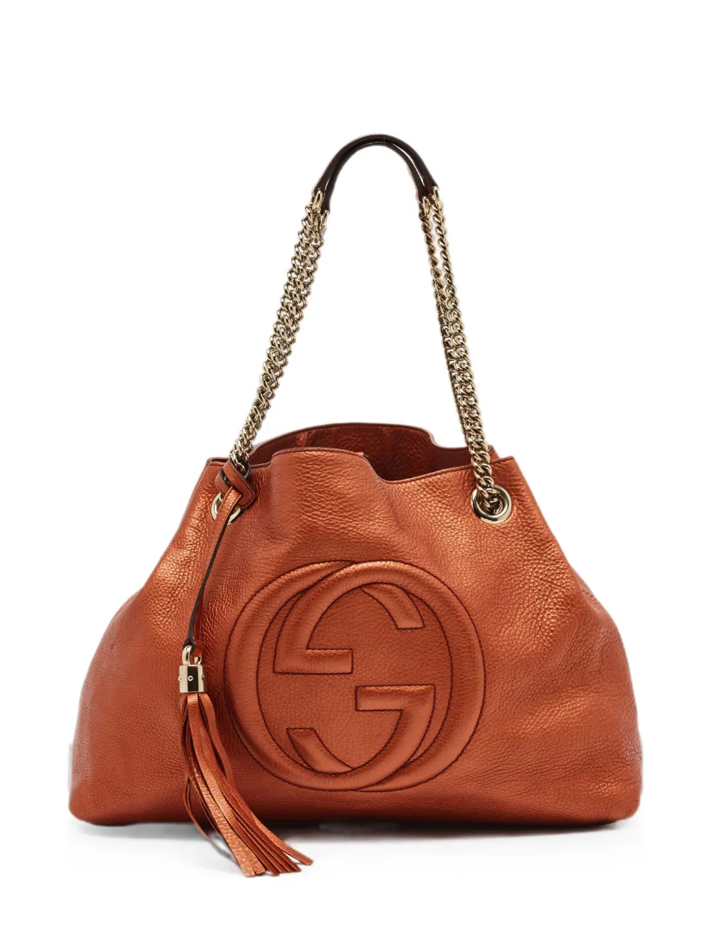 Gucci Pre-Owned Soho interlocking GG tote bag - Orange