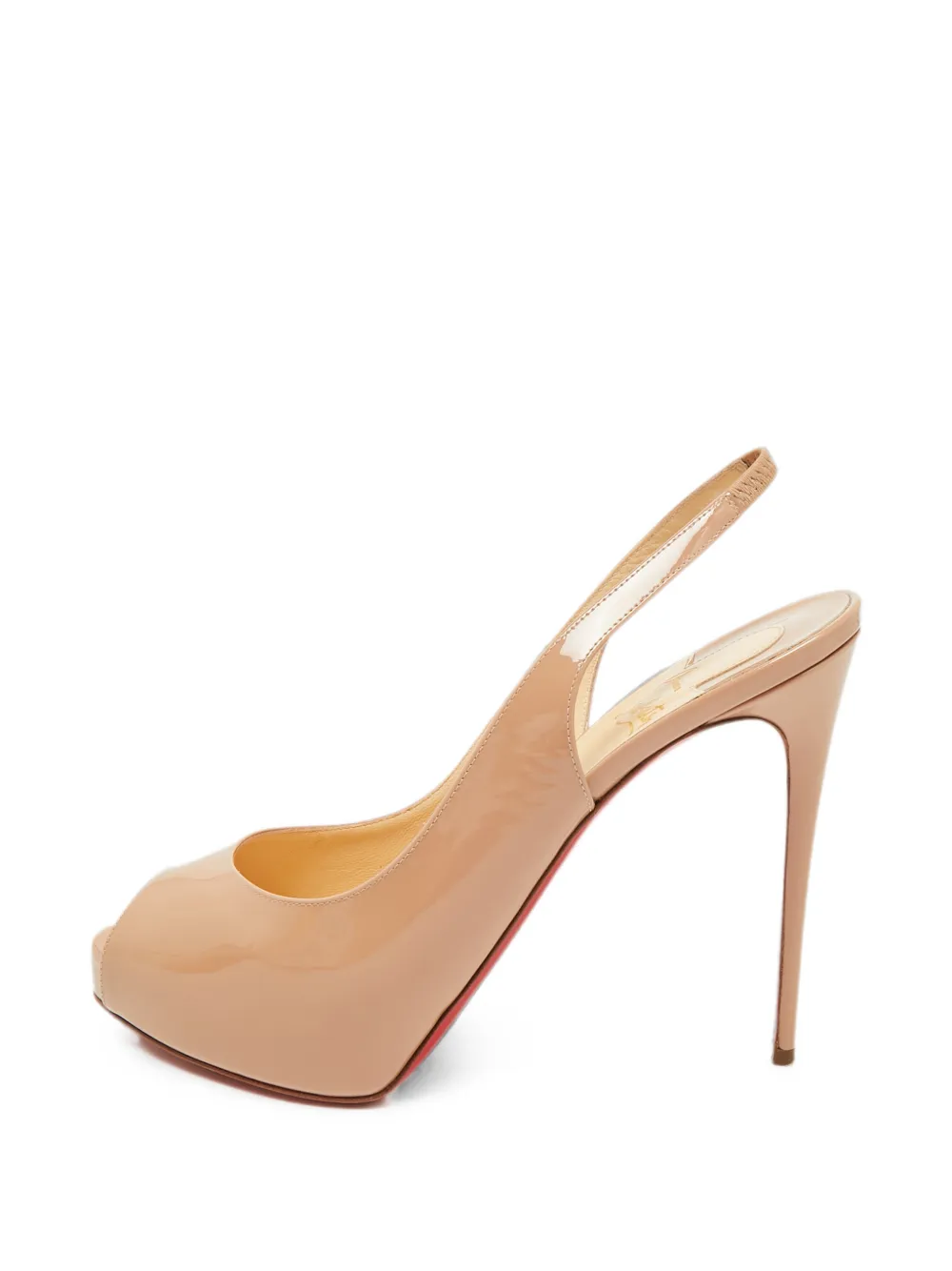 Christian Louboutin Pre-Owned Private Number peep-toe sandals - Nude