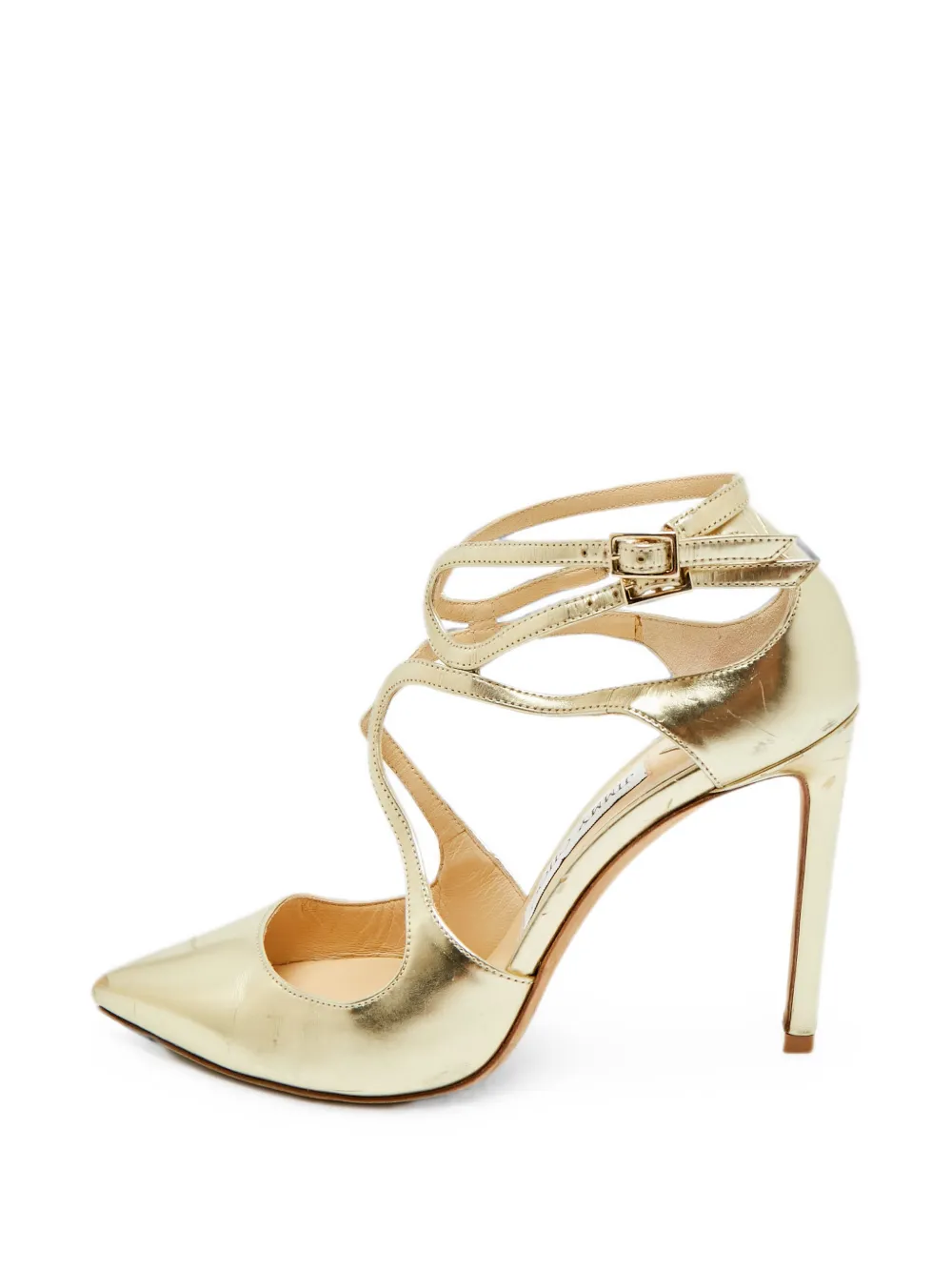 Jimmy Choo Pre-Owned Lancer heeled sandals - Gold
