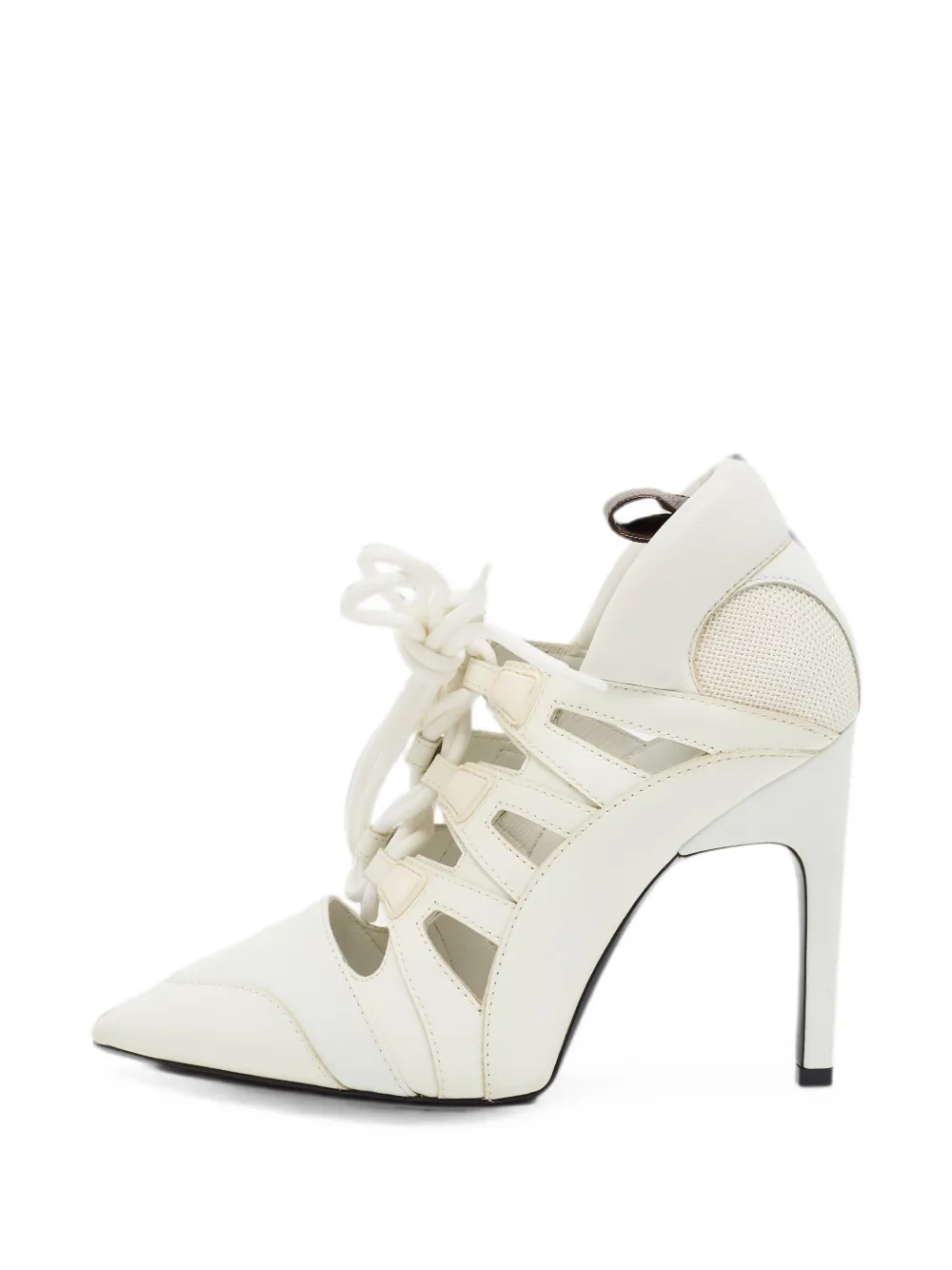 Louis Vuitton Pre-Owned Streamline lace-up pumps - Weiß
