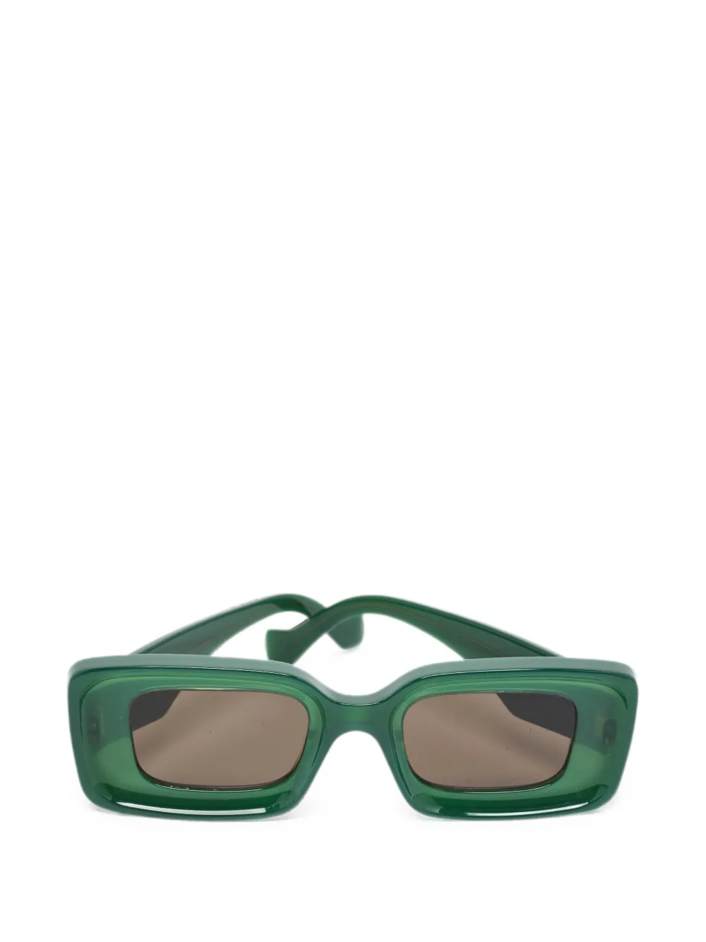 Loewe Pre-Owned Anagram rectangle sunglasses - Grün