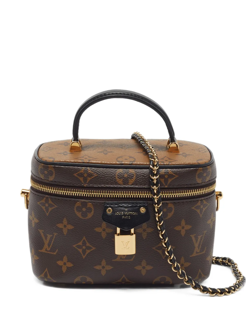 Louis Vuitton Pre-Owned PM Vanity chain Monogram Reverse canvas make up bag - Marrone