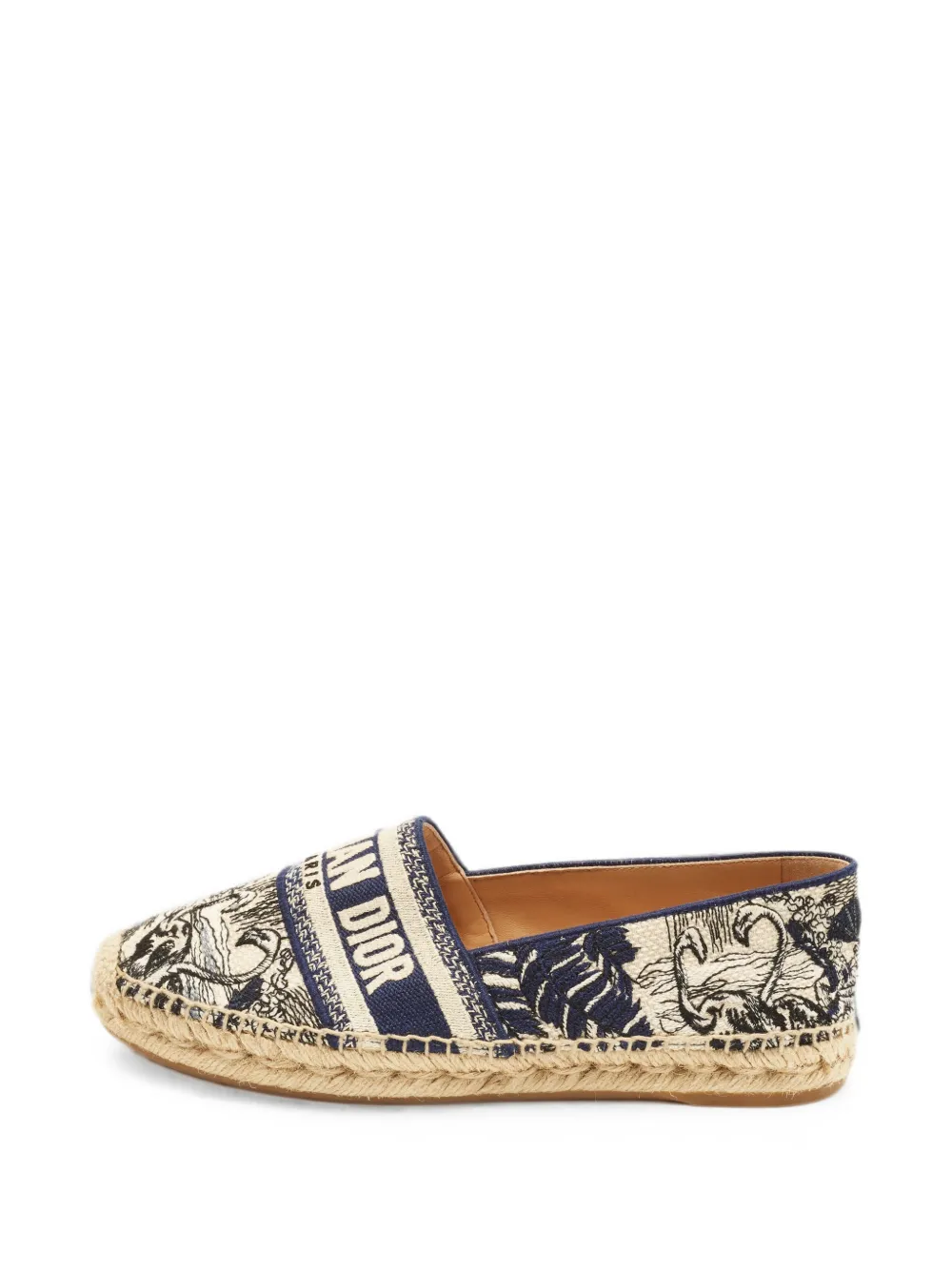 Christian Dior Pre-Owned Granville Toile de Jouy espadrilles - Blau