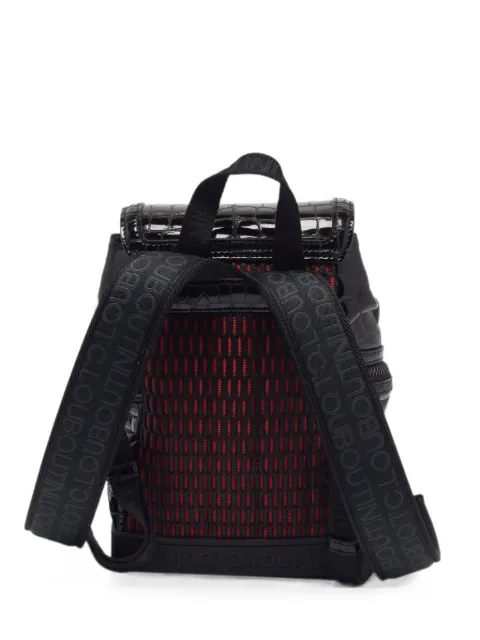 Christian Louboutin Pre-Owned small Explorafunk crocodile-effect backpack