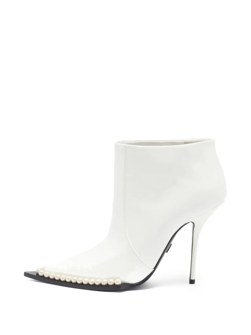 Dolce & Gabbana Pre-Owned bottines Cardinale à perles artificielles - Blanc Dolce & Gabbana Pre-Owned bottines Cardinale à perles artificielles - Blanc
