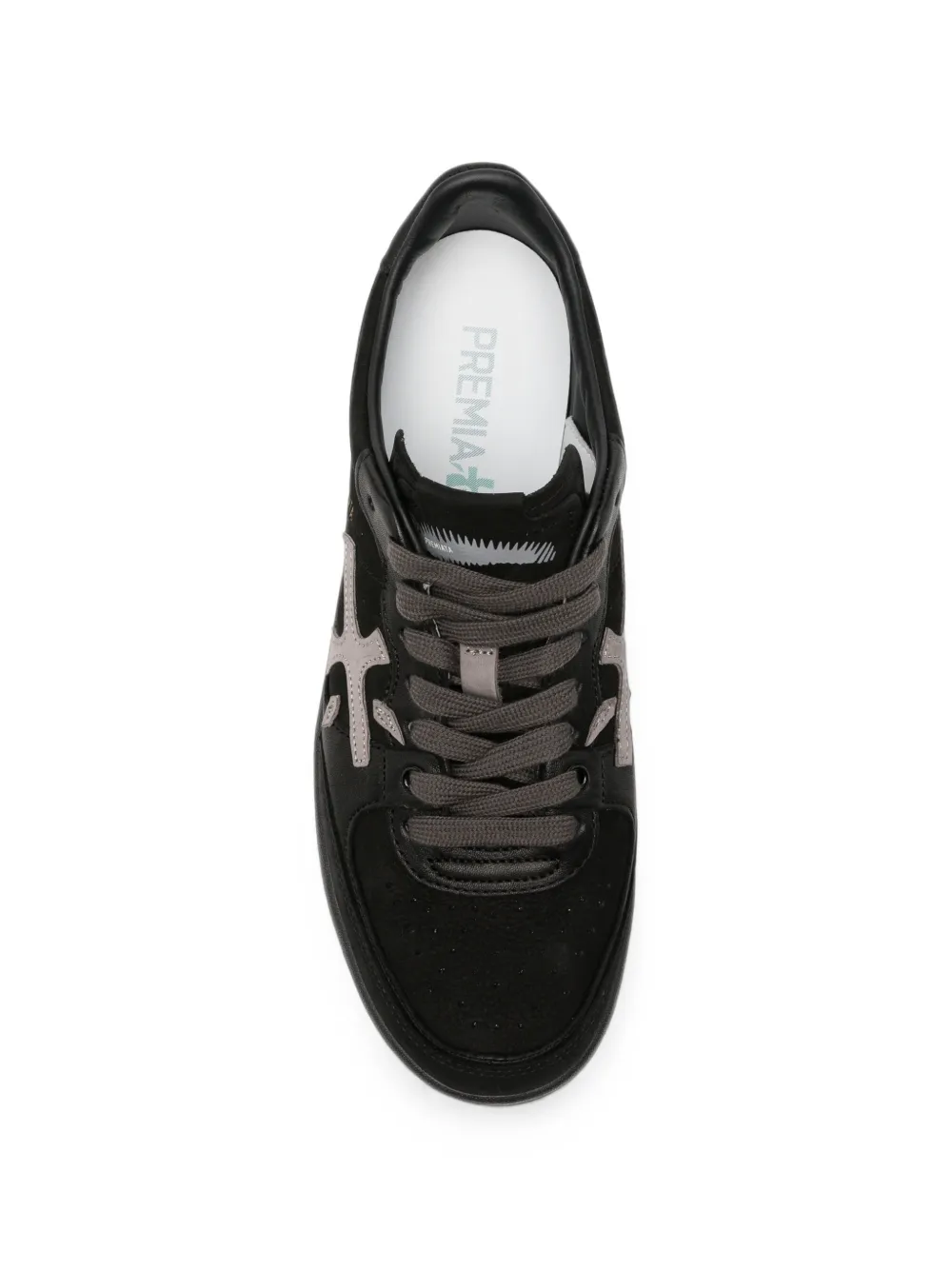 Premiata BSKT Clay logo-patch sneakers Zwart