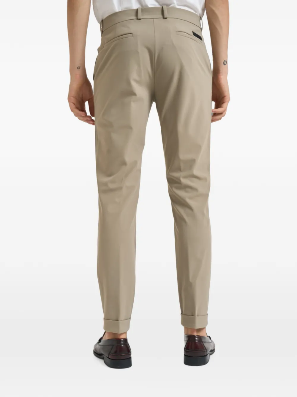 RRD Broek met knoopsluiting en omgeslagen pijpen Bruin