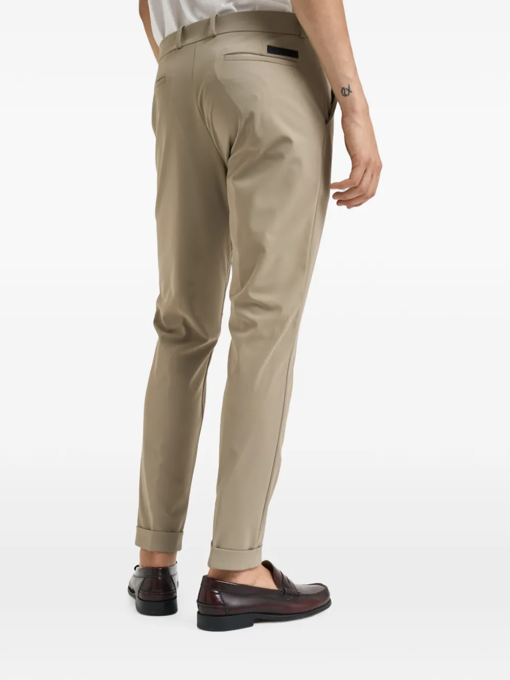 RRD Broek met knoopsluiting en omgeslagen pijpen Bruin