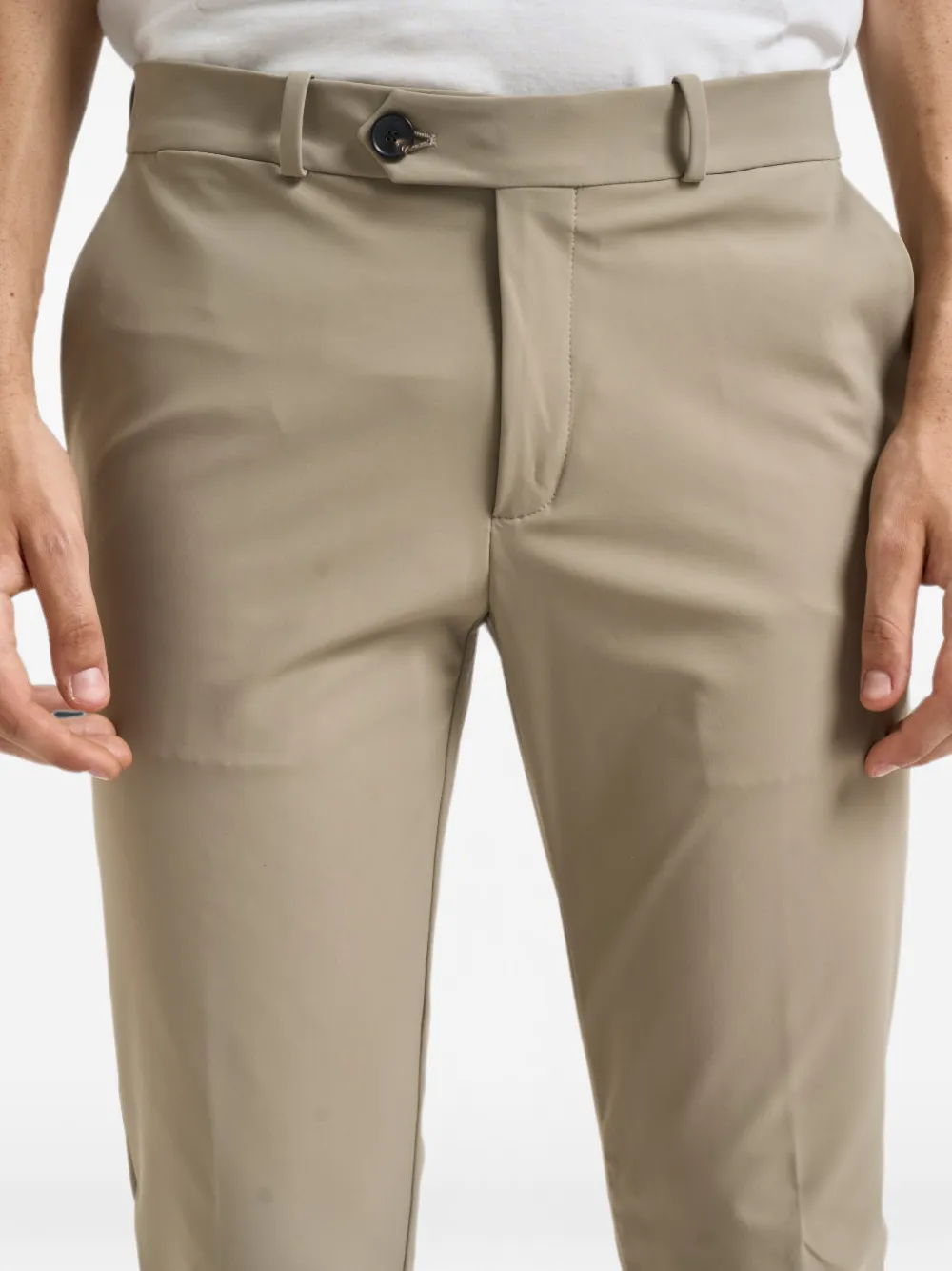 RRD Broek met knoopsluiting en omgeslagen pijpen Bruin