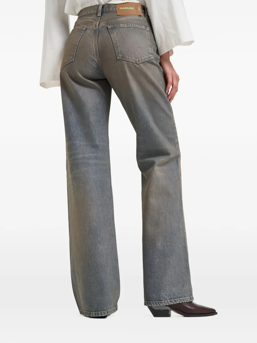 Haikure wide-leg jeans Blauw