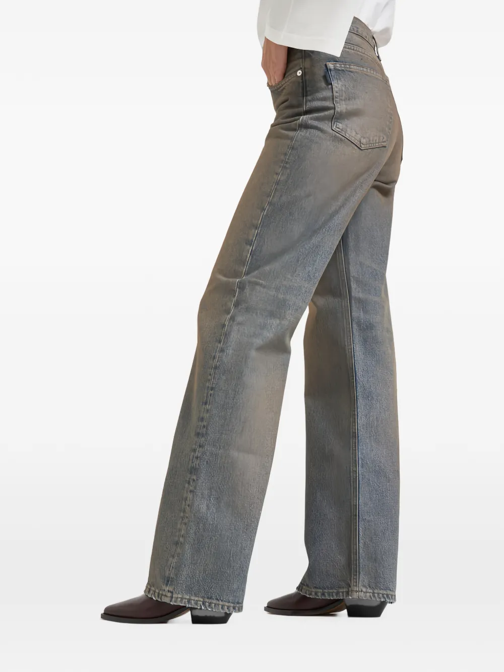 Haikure wide-leg jeans Blauw