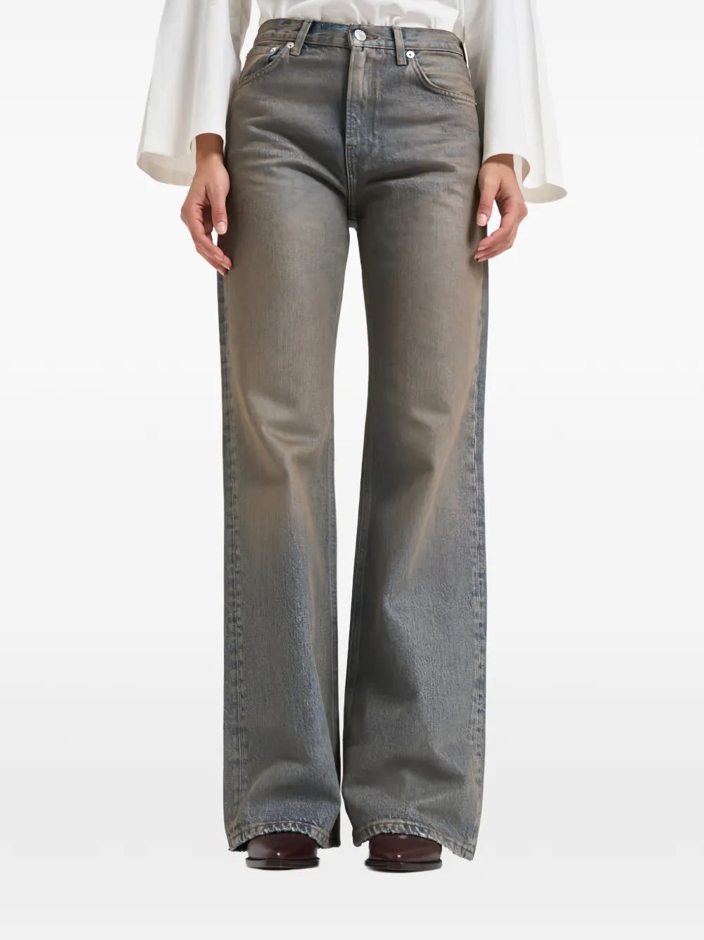 Haikure wide-leg jeans - Blau