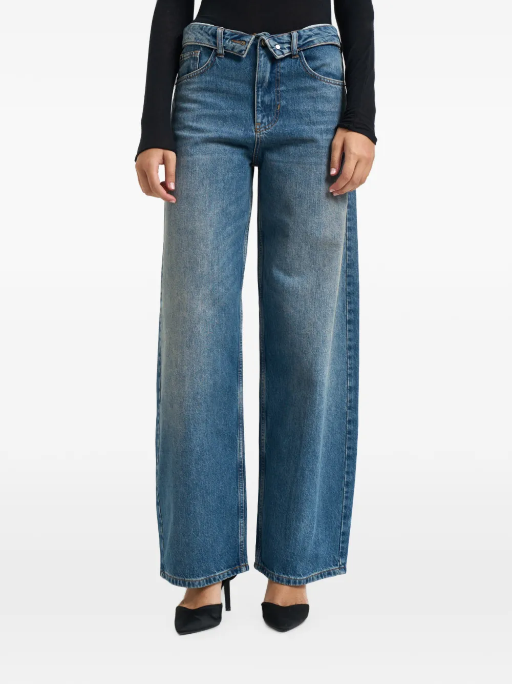 LIU JO zip-detail jeans - Blu