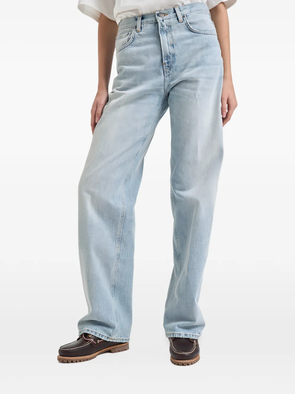 Haikure Bonnie straight-leg jeans Blauw