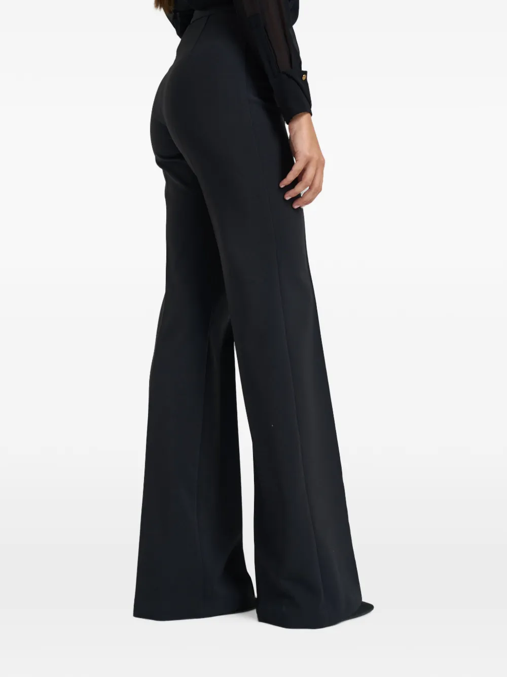 Elisabetta Franchi Flared broek Zwart
