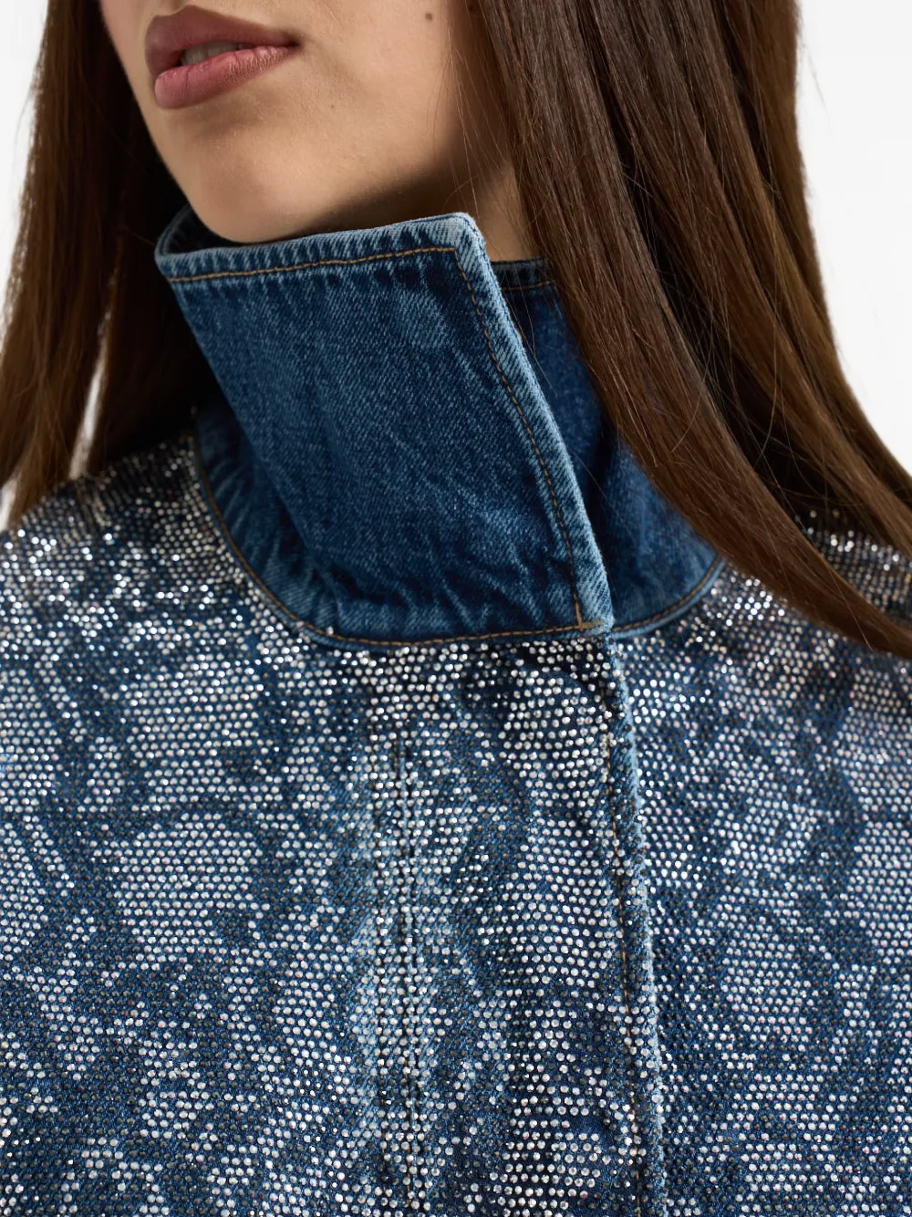LIU JO Jack verfraaid met stras en slangenprint Blauw