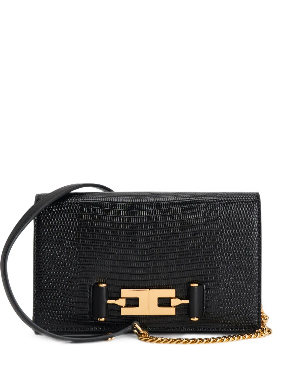 Elisabetta Franchi logo-plaque cross body bag - Nero