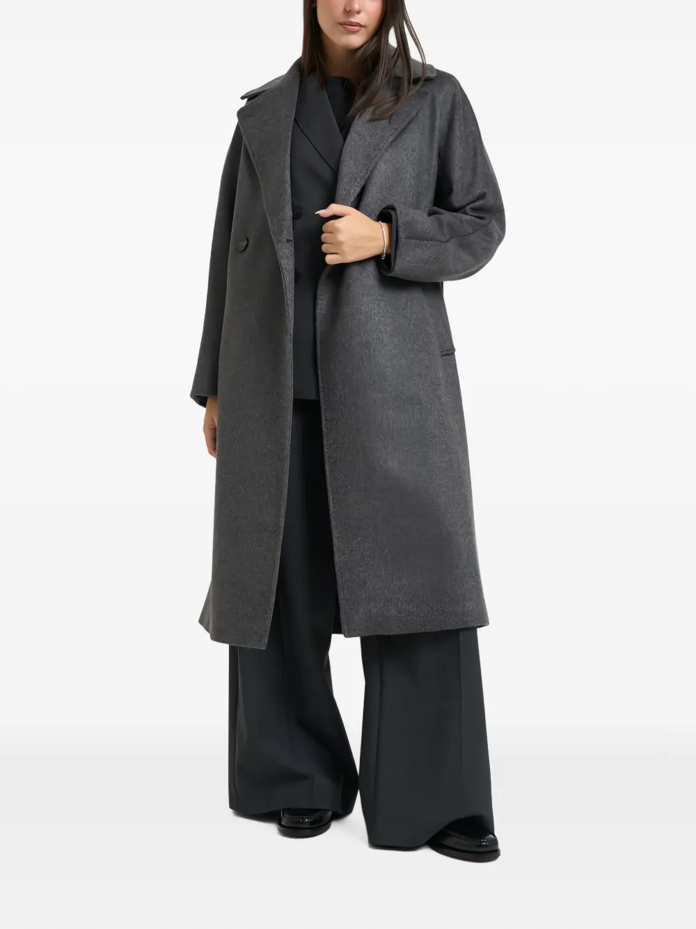 Weekend Max Mara Jas met dubbele rij knopen Grijs