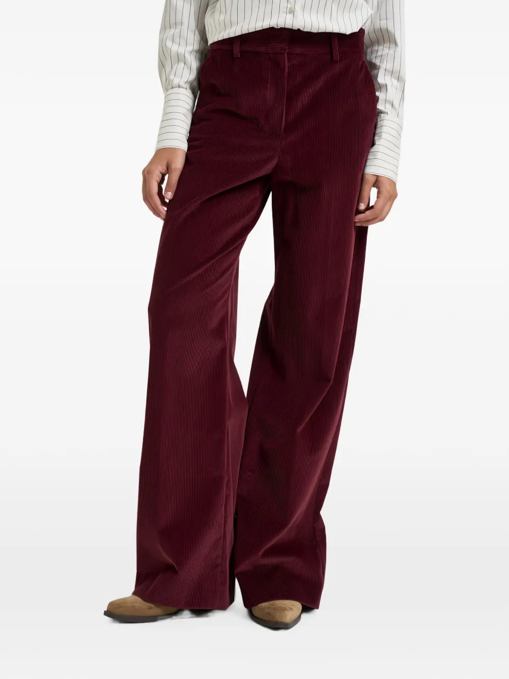 Weekend Max Mara Tania corduroy wide-leg trousers