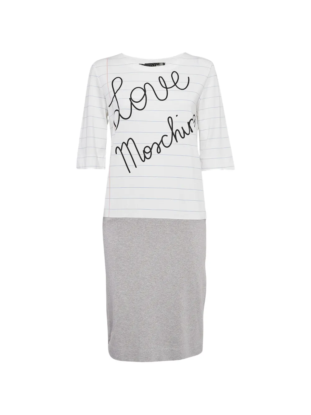 Love Moschino short-sleeves midi dress - Bianco