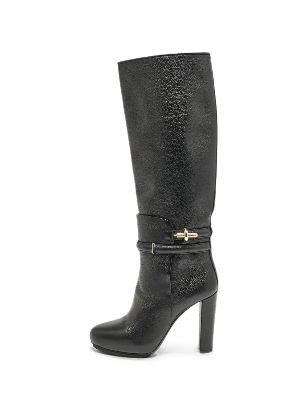 Balenciaga Pre-Owned turn-lock knee-high boots - Schwarz