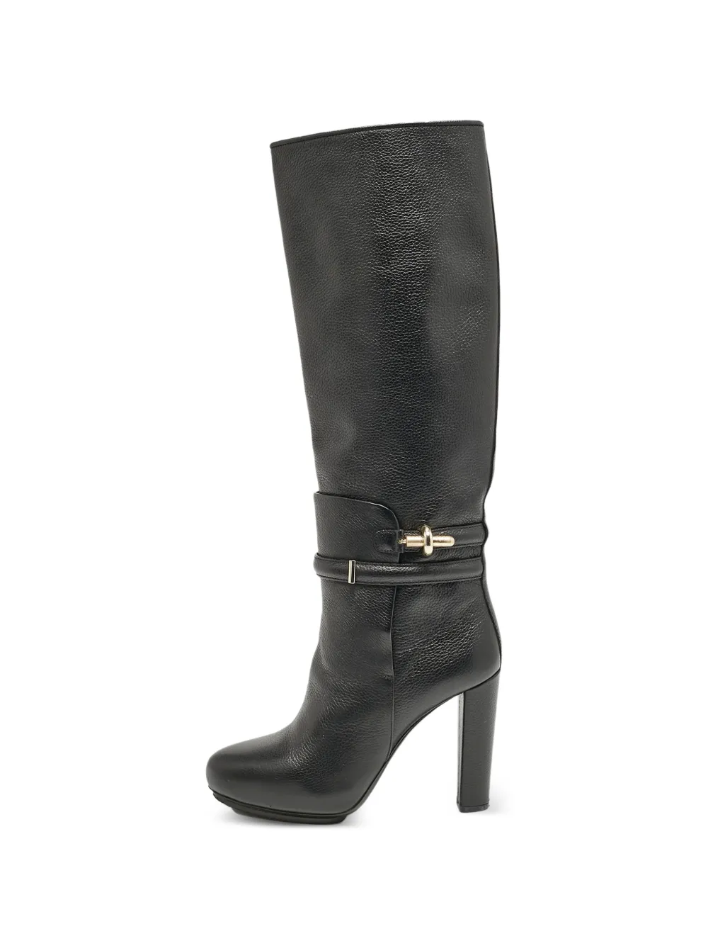 Balenciaga Pre-Owned turn-lock knee-high boots - Schwarz