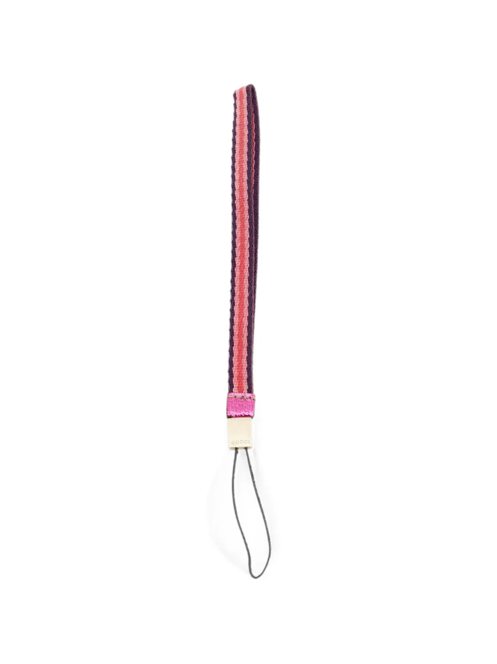 Gucci Pre-Owned striped phone strap - Rosa