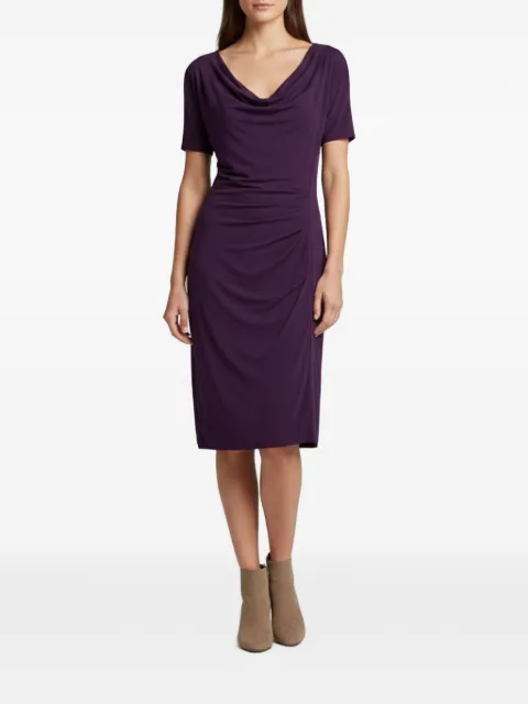 Escada Pre-Owned cowl-neck draped midi dress