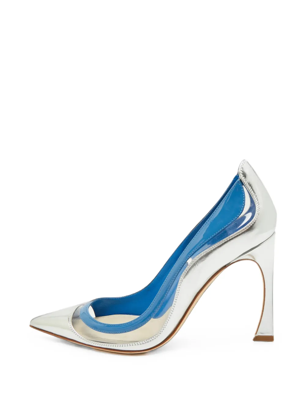 Christian Dior Pre-Owned Wave pointed-toe pumps - Silber