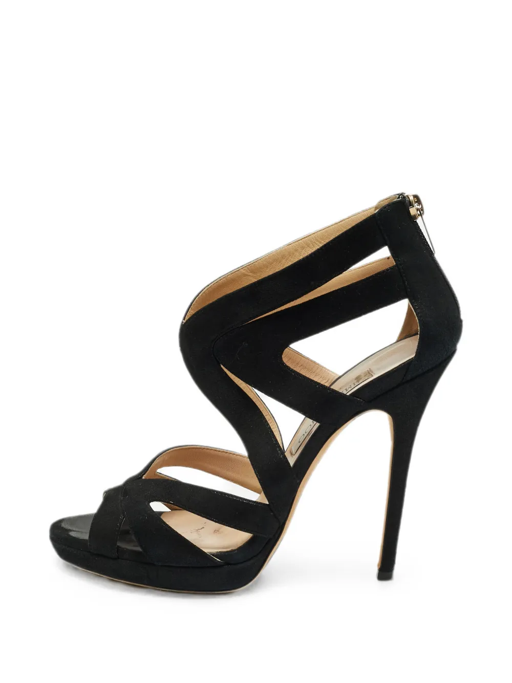 Jimmy Choo Pre-Owned Collar cut-out sandals - Schwarz