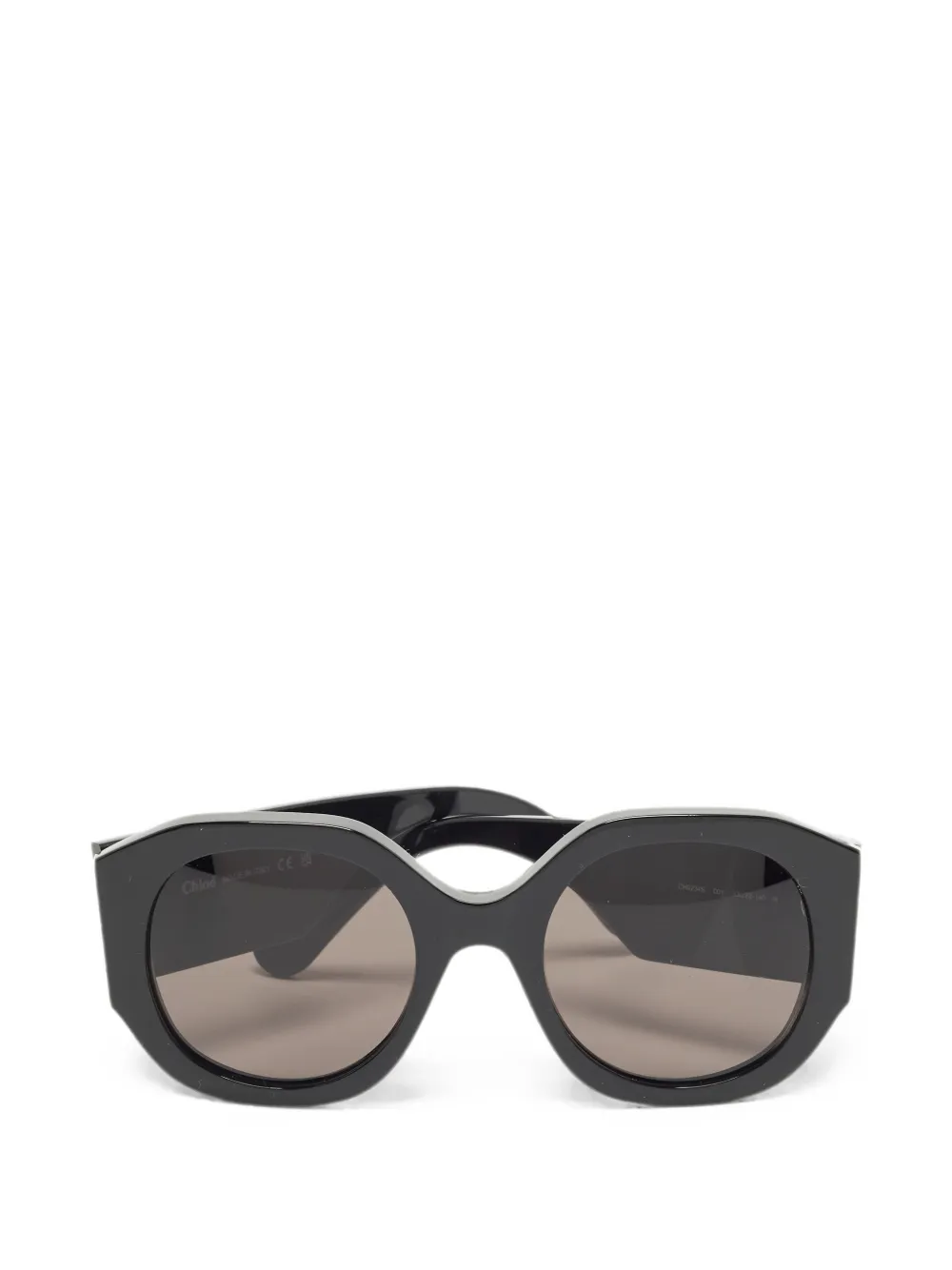 Chloé Pre-Owned round-frame sunglasses - Schwarz