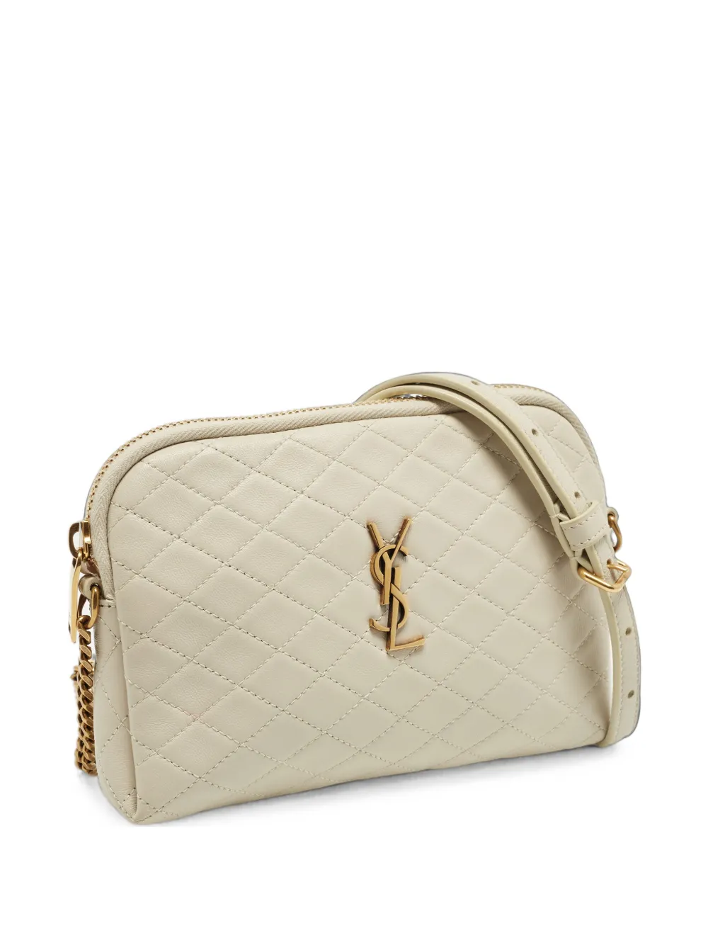 Saint Laurent Pre-Owned 2023 Gaby quilted clutch bag - Nude