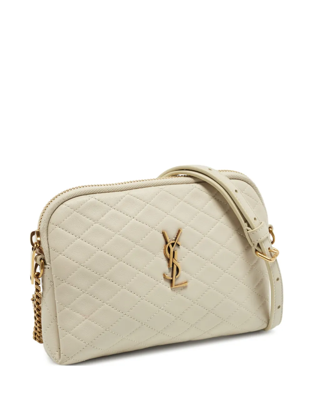 Saint Laurent Pre-Owned pochette matelassée Gaby (2023) - Tons neutres