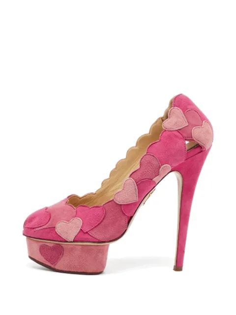 Charlotte Olympia 돌리 하트 패치 펌프스