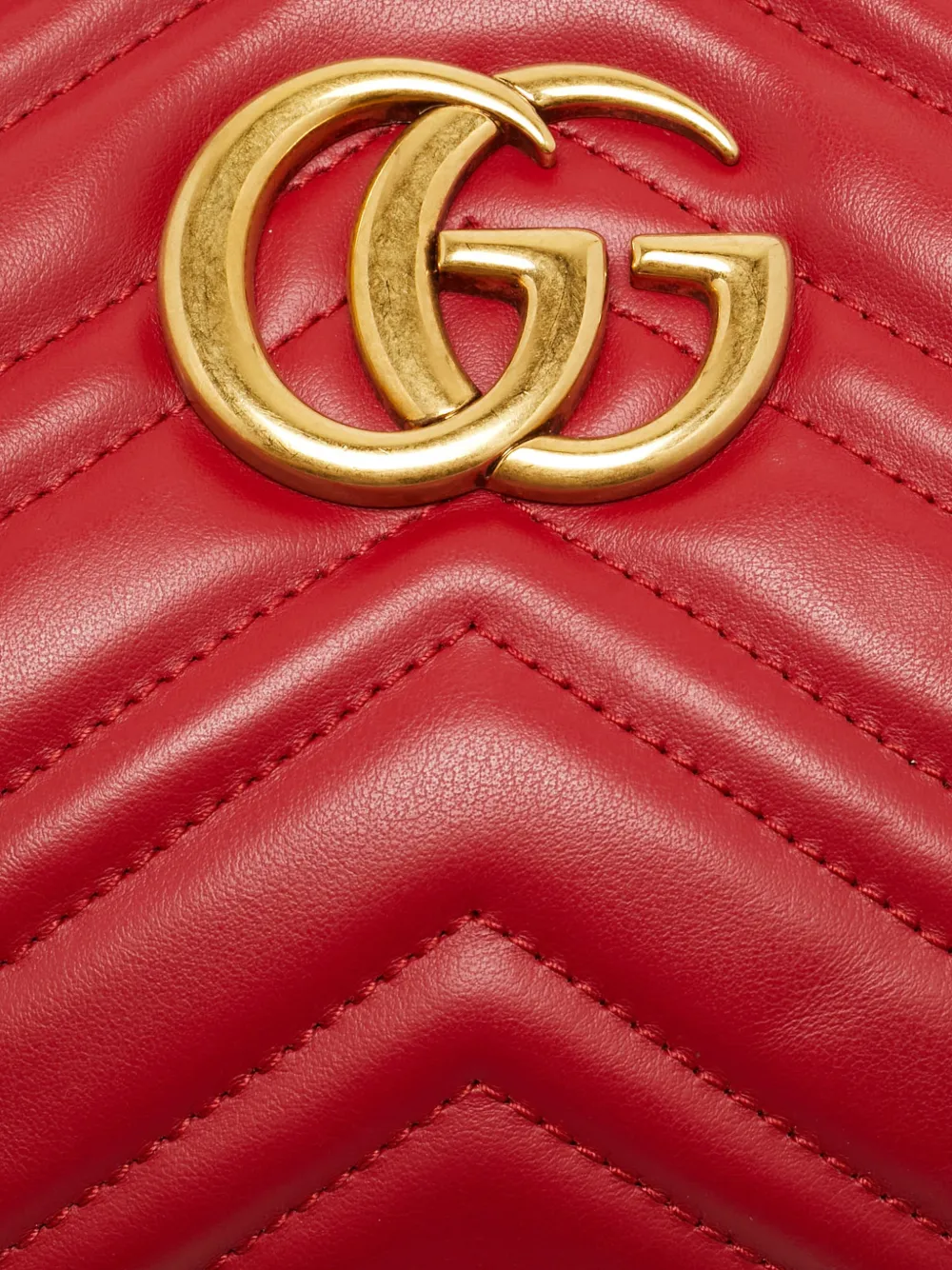 Gucci Pre-Owned small GG Marmont matelassé camera bag - Rot