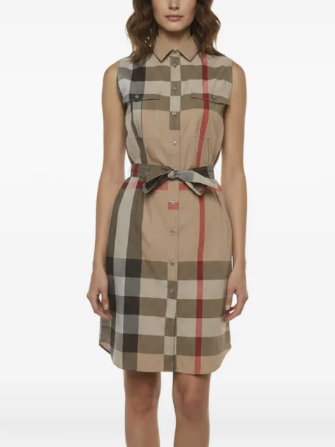 Burberry Pre-Owned plaid sleeveless mini dress