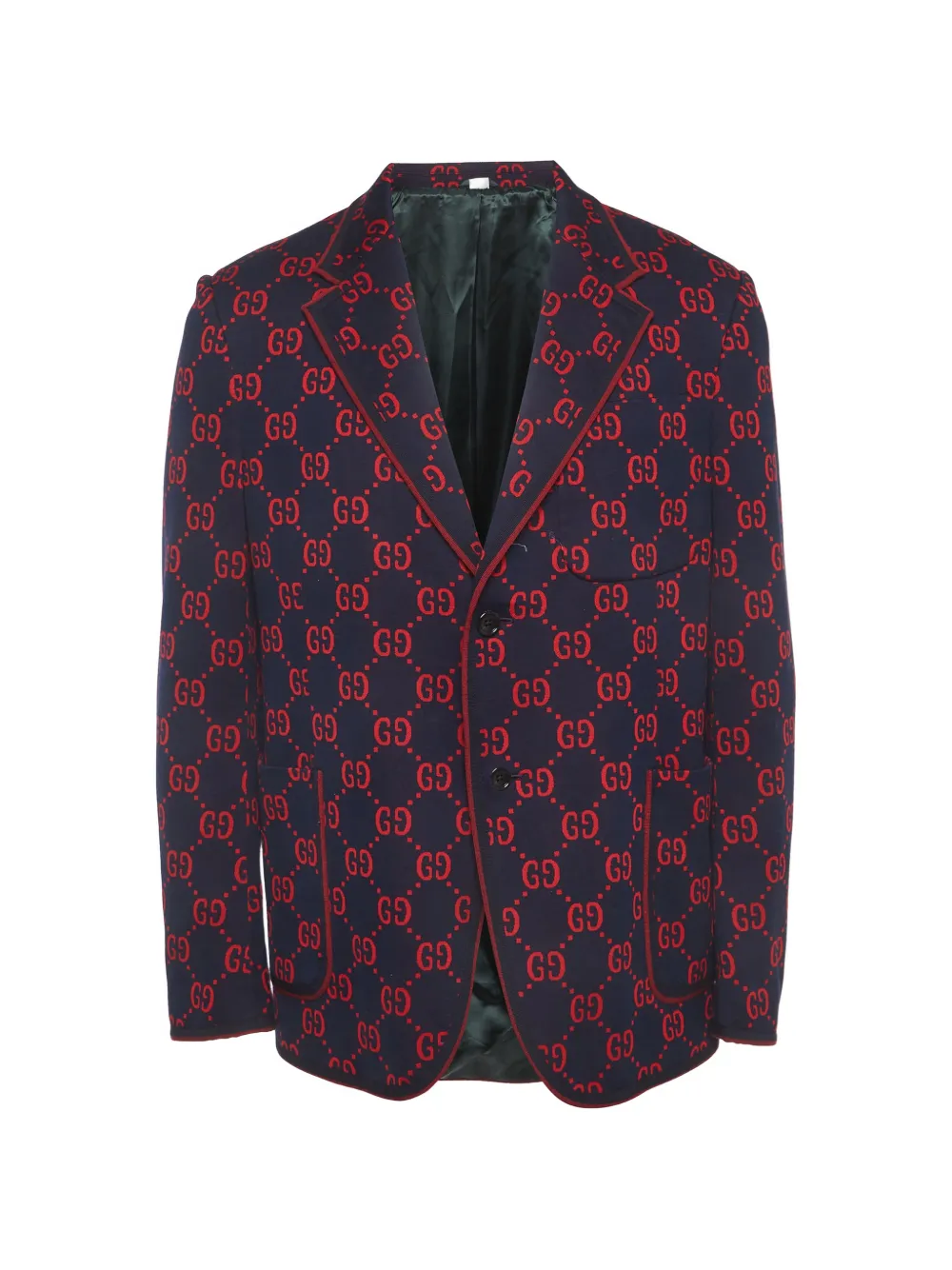 Gucci Pre-Owned Sakko aus GG-Jacquard - Blau
